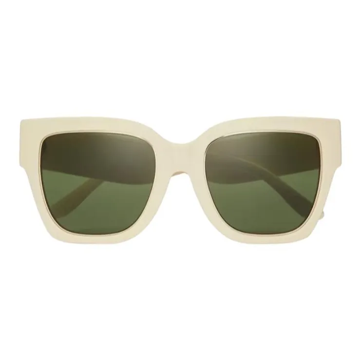 TORY BURCH Acetate Square Sunglasses Women's Beige-1
