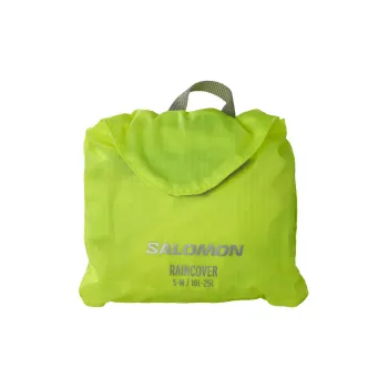 SALOMON Water-Resistant Silicone Nylon Rain Cover Bag Accessory Small Size Unisex Safety Yellow