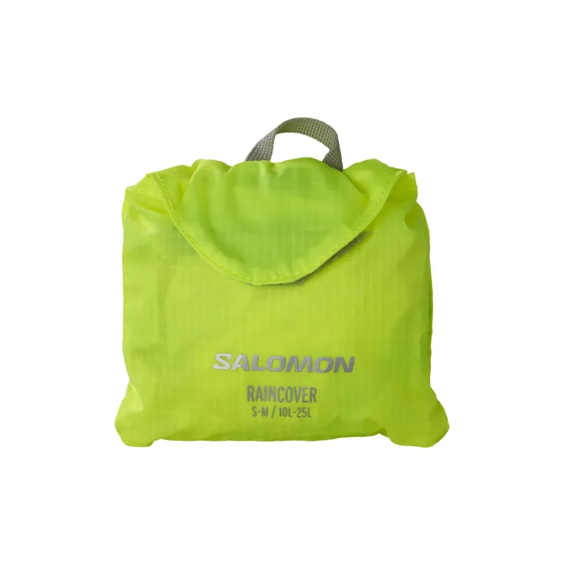 SALOMON Water-Resistant Silicone Nylon Rain Cover Bag Accessory Small Size Unisex Safety Yellow-0