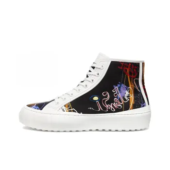 FENDI Fendi Force High Top Stylish Skateboarding Shoes Men's White