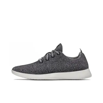 Allbirds Wool Runner Slip-Resistant Low-Top Casual Shoes Men's Natural Gray-black