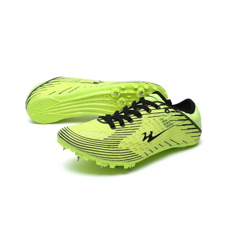 Binary Cushioning Anti Slip Wear Resistant Breathable Lightweight Rebound Low Top Running Shoes Unisex Neon Green-6
