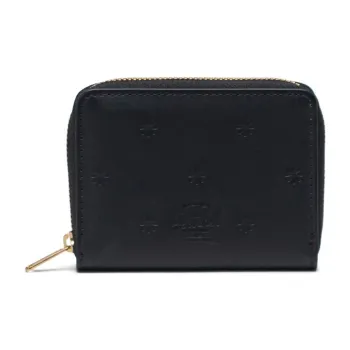 Herschel Pure Vegan Leather Wallet Unisex Black Floral