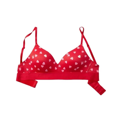VICTORIA'S SECRET Bra Women's Red Heart Print