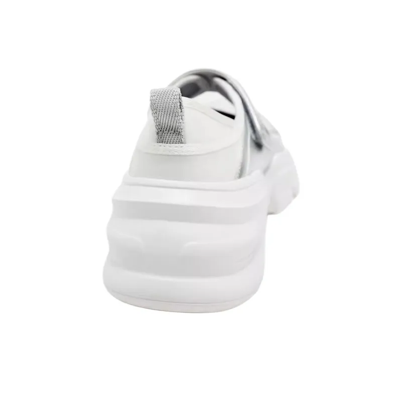 ZARA Low-Top Casual Shoes Women's Silver White-4