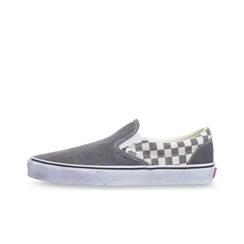 Vans Classic Slip On Washed Asphalt Checkerboard-0