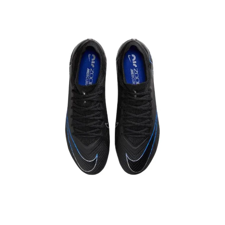 Nike Mercurial Vapor 15 AG Rubber Short Studs Wear Resistant Soccer Shoes Unisex Black Blue-2