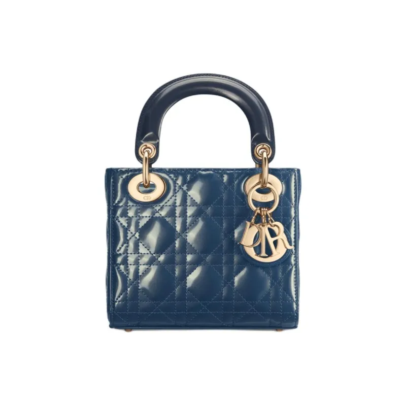DIOR Lady Dior Calfskin Dior Bag Shoulder Bag Crossbody Bag Handbag Mini Women's Light Midnight Blue-1