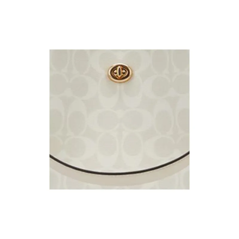 COACH Charlie PVC Bucket Bag, Tote Bag, Shopping Bag, Handbag, Shoulder Bag Women's Ivory Gray & Glacier White-3