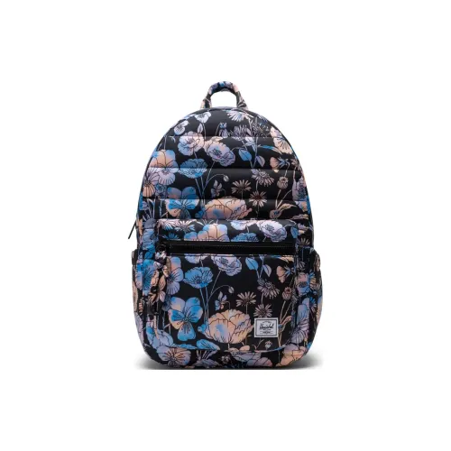 Herschel Recycled Fabric Backpack Unisex Black Print