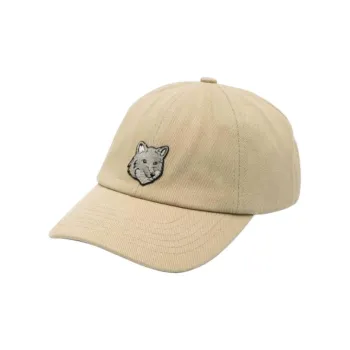 Maison Kitsune Fox Head Embroidered Baseball Cap