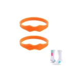 3 Patella Band Vibrant Orange (2 Pcs Pack) with Free Socks
