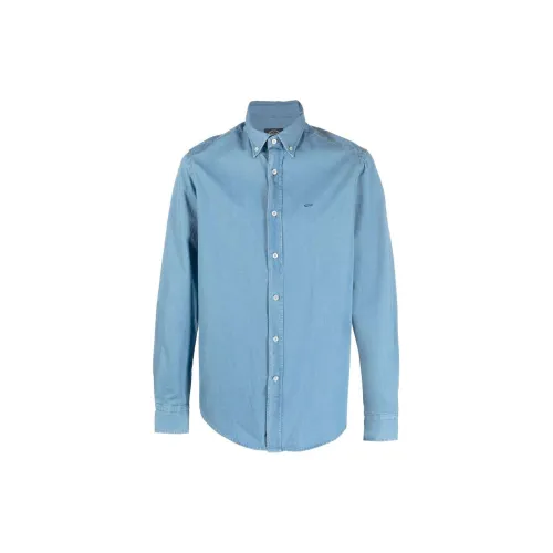 Paul & Shark Shirts Men Light Blue