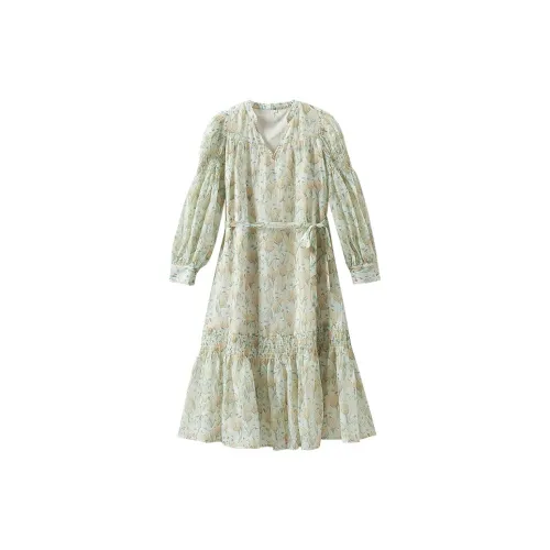 Inman Long-Sleeved Dresses Women's Off White - Tulip