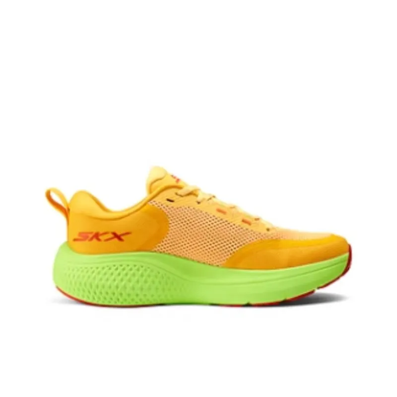 Skechers Cushioning Wear Resistant Low Top Running Shoes Men's Orange Green-1