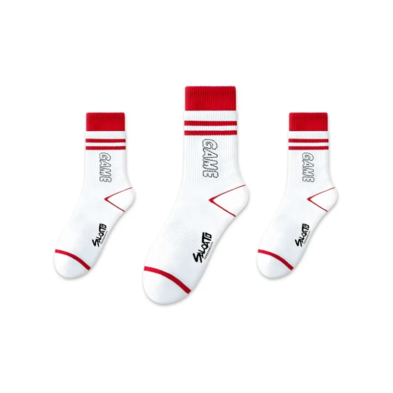 Taste The Color Mid Calf Socks Unisex 3 Pack-25