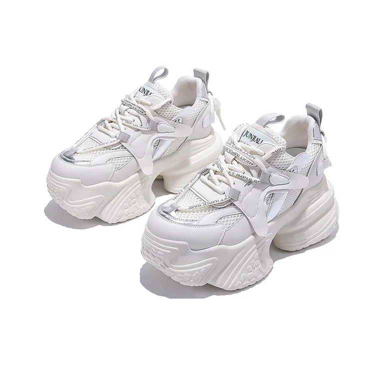 Junjali Wear-Resistant Lightweight Height Increasing Low-Top Chunky Sneakers Women's-5