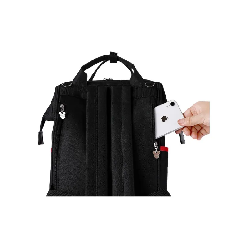Disney Polyester Backpack Regular Unisex Red Black-2