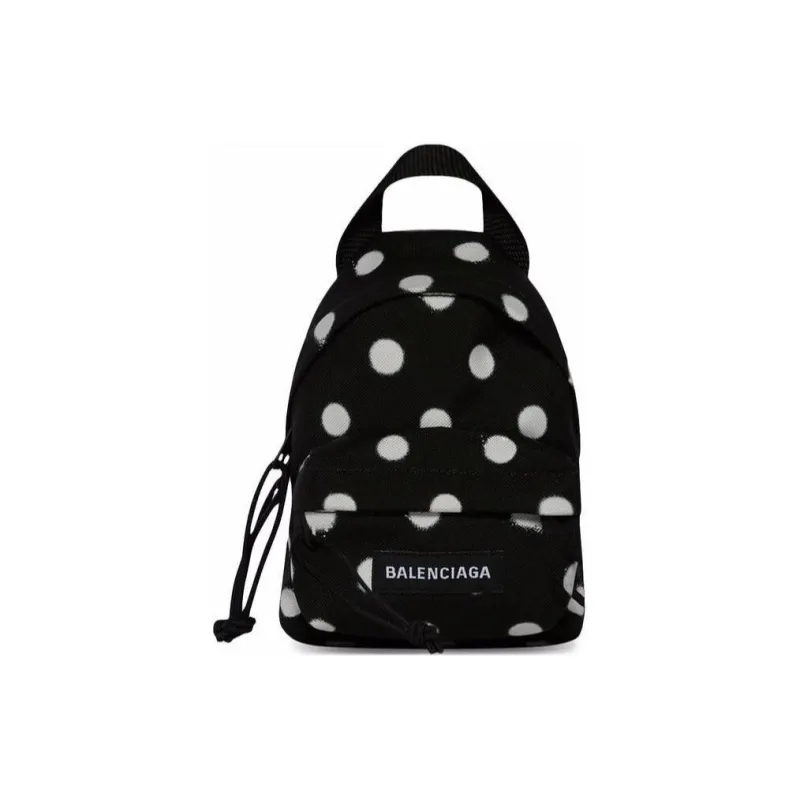Balenciaga Nylon Backpack Mini Unisex Black-0