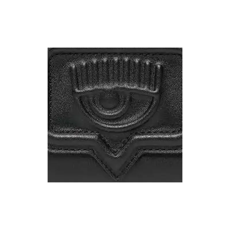 CHIARA FERRAGNI Eyelike Eco Leather Wallet Women's Black-4