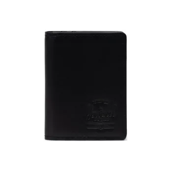 Herschel Leather Wallet Unisex Black