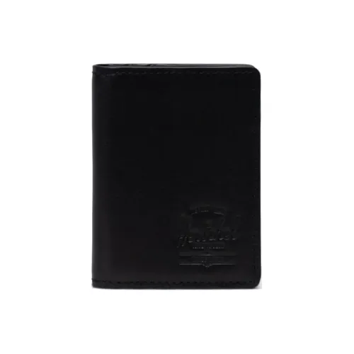 Herschel Leather Wallet Unisex Black
