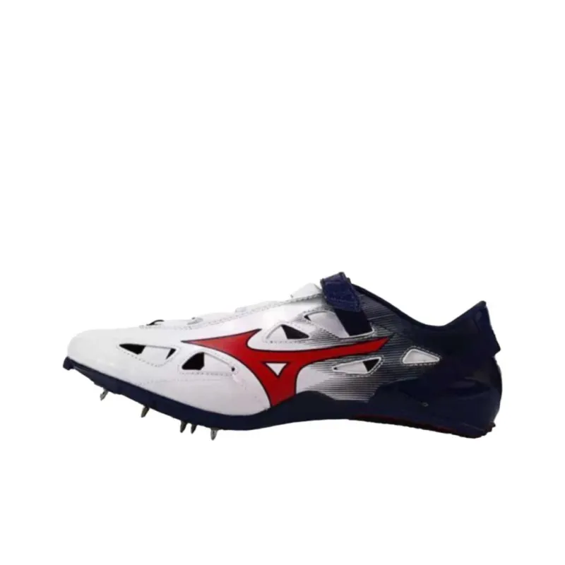 Mizuno GEO SPRINT 4 Cushioning Wear-Resistant Low-Top Running Shoes Unisex Red Blue White-0