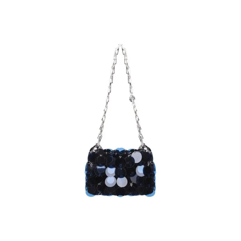 Paco Rabanne PVC One Shoulder Handbags Women's Blue-0