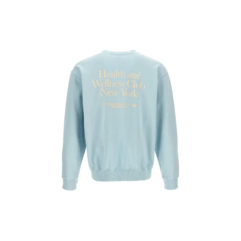 SPORTY & RICH Logo embroidered Cotton Sweatshirt-1
