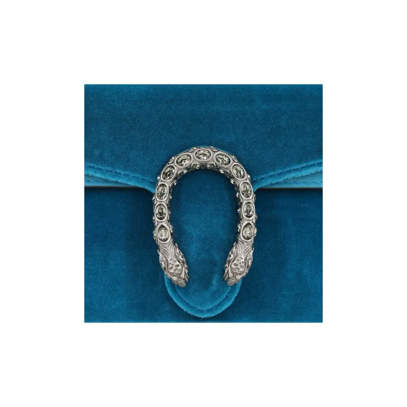 GUCCI Dionysus Velvet Shoulder Bag, Crossbody Bag Extra Mini Women's Peacock Green-8