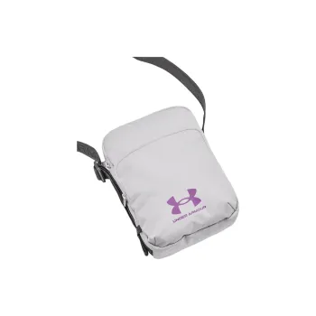 Under Armour Polyester Shoulder Bag, Crossbody Bag Regular Unisex Gray & Purple