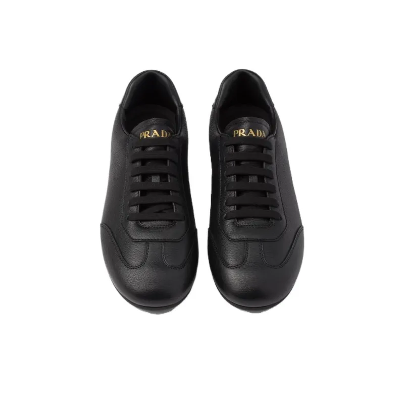 PRADA Low Top Casual Shoes Men's Black-4