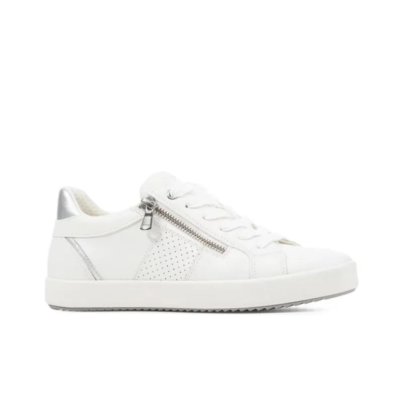 GEOX Low Top Skateboard Shoes Women's White-1