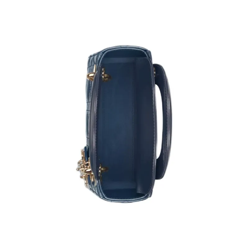 DIOR Lady Dior Calfskin Dior Bag Shoulder Bag Crossbody Bag Handbag Mini Women's Light Midnight Blue-4