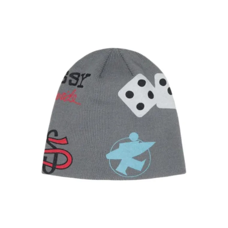 Stussy Acrylic Beanies Unisex Gray-0