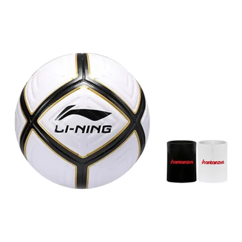LiNing Size 4 Soccer TPU Unisex Black White