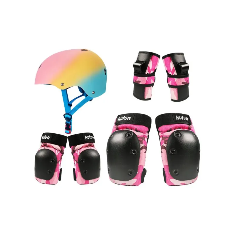 KUFUN Roller Skating Protective Gears ABS Shell Unisex-4
