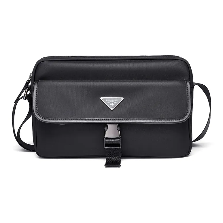 BISON DENIM Oxford Shoulder Bag Regular Men's Black-0