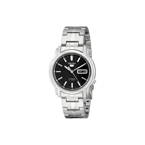 SEIKO Automatic Mechanical Movement Stainless Steel Strap Watch 37mm Men's Watch Black Dial