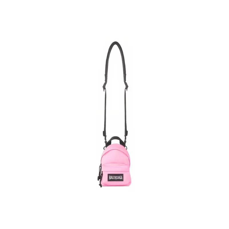 Balenciaga Nylon Fabric Backpack Mini Men's Pink-3