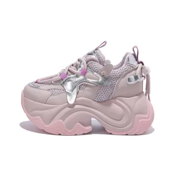 Junjali Abrasion Resistant Lightweight Height Increasing Low Top Chunky Sneakers Women's