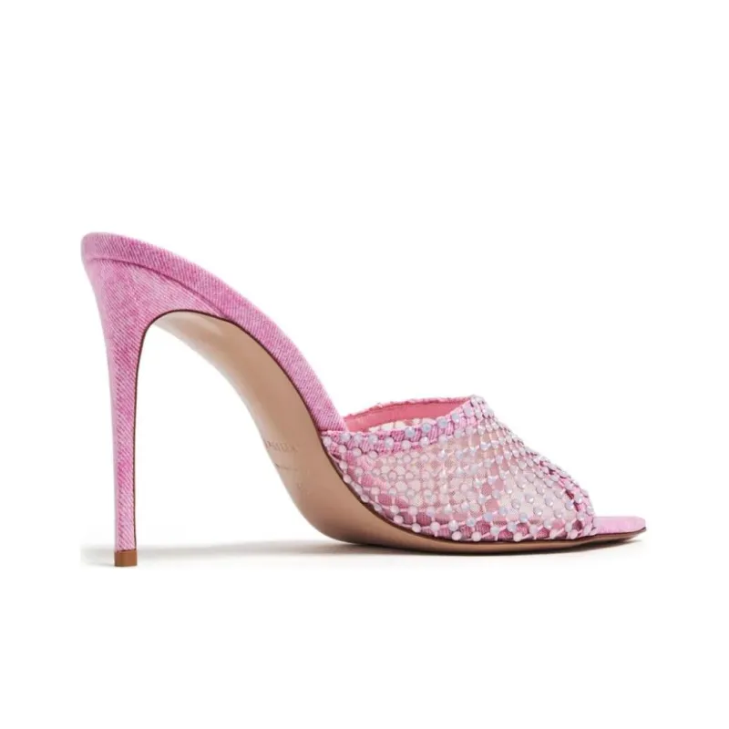 Le Silla Gilda 110mm Crystal-embellished Mules-2
