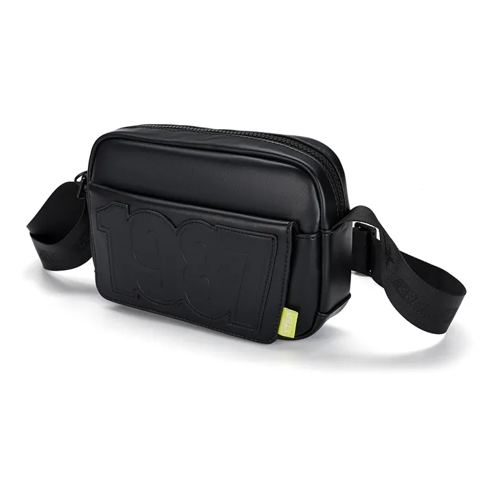 XTEP PU Fanny Pack Regular Unisex Black/Fruit Green/Ecru/Light Purple-1