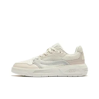 Erke Pungent Smell Durable Breathable Low Top Skateboard Shoes Women's Microcrystalline White Pink Brush Gray