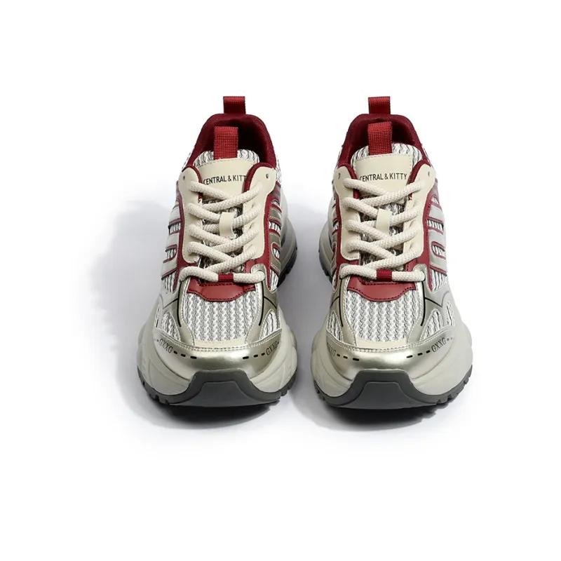 CENTRAL&KITTY Cushioning Lightweight Low-Top Chunky Sneakers Women's-1
