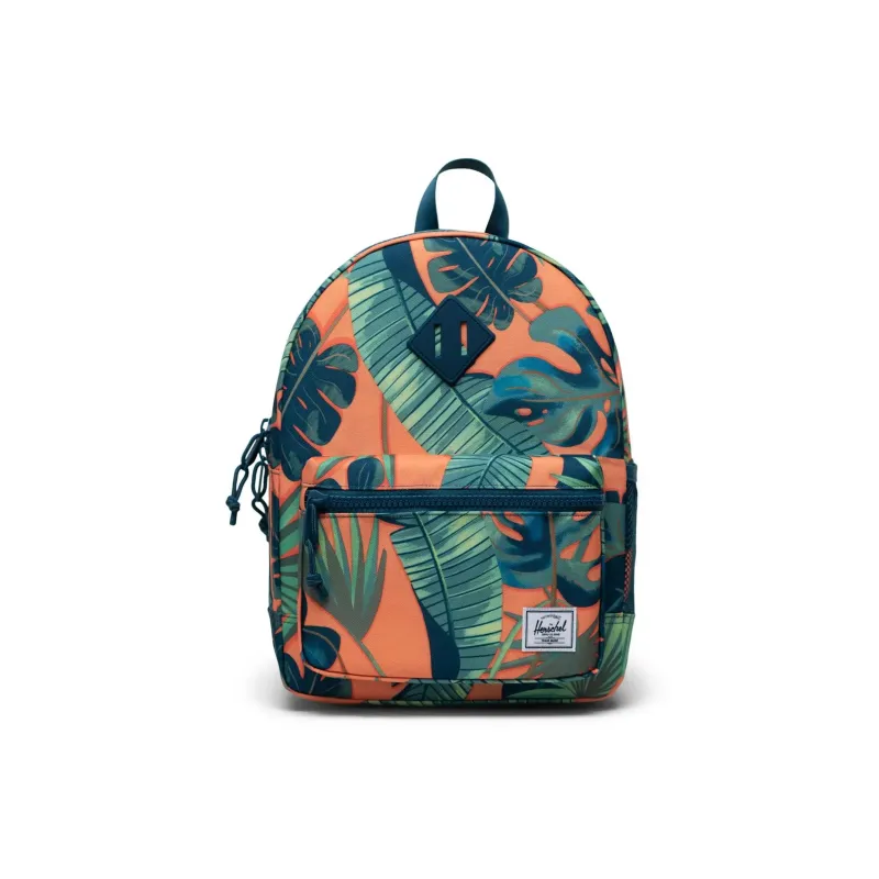 Herschel Recycled Material Backpack Unisex Orange Palm Leaf-0