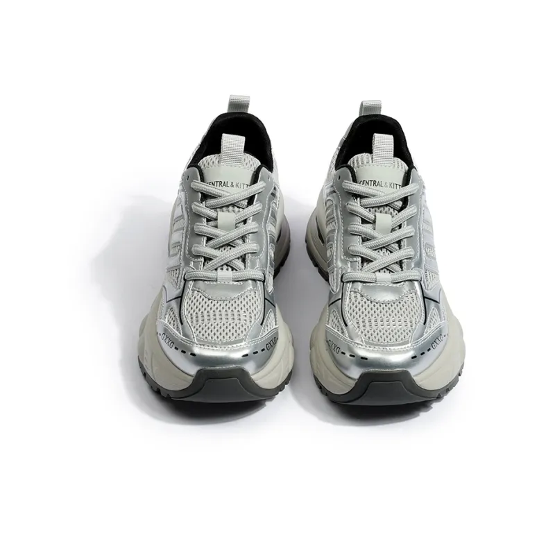 CENTRAL&KITTY Cushioning Lightweight Low-Top Chunky Sneakers Women's-6