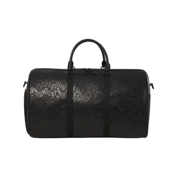 SPRAYGROUND PVC Carry on Bag Travel Bag Handbag Medium Size Unisex Black