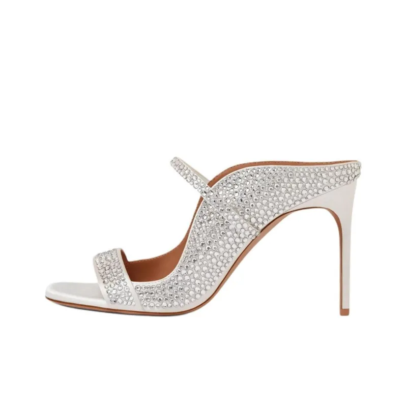 Malone Souliers Carlotta 90mm Satin Mules-0