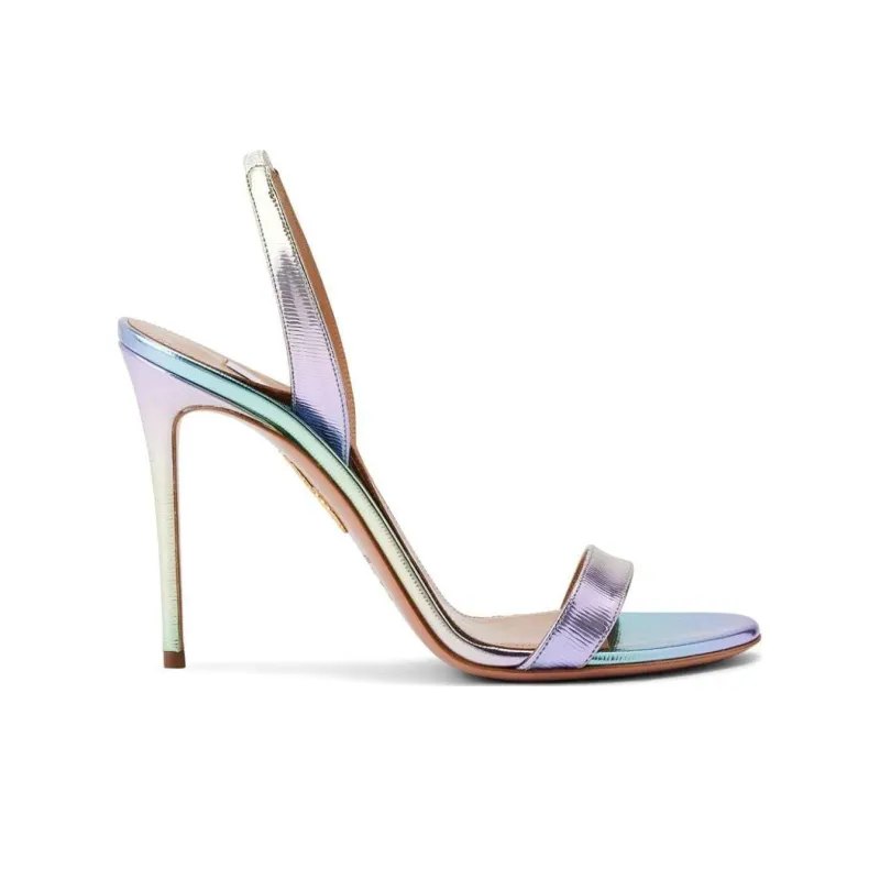 AQUAZZURA Sheeva 105mm Iridescent Pumps-1